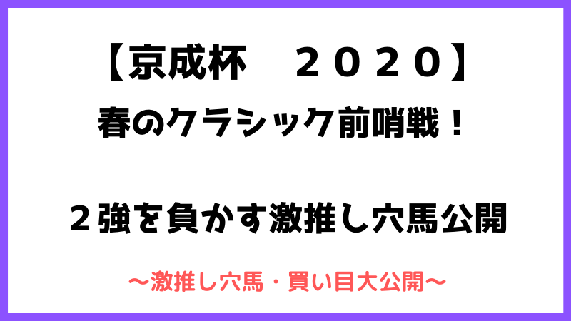 京成杯2020