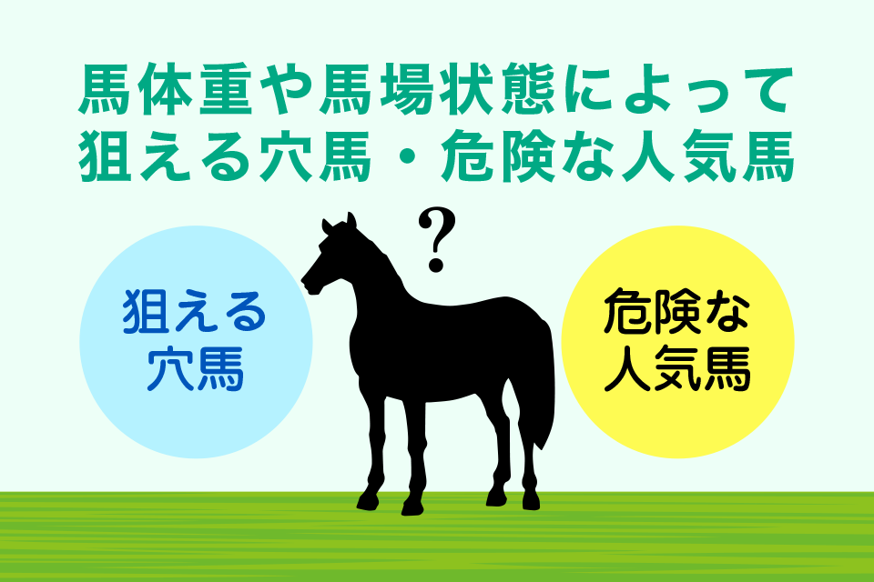 馬体重や馬場状態によって狙える穴馬・危険な人気馬