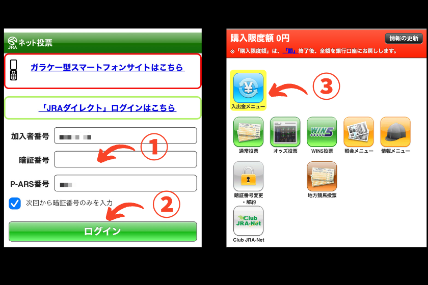 馬券馬連「スマホ即パット入金1」