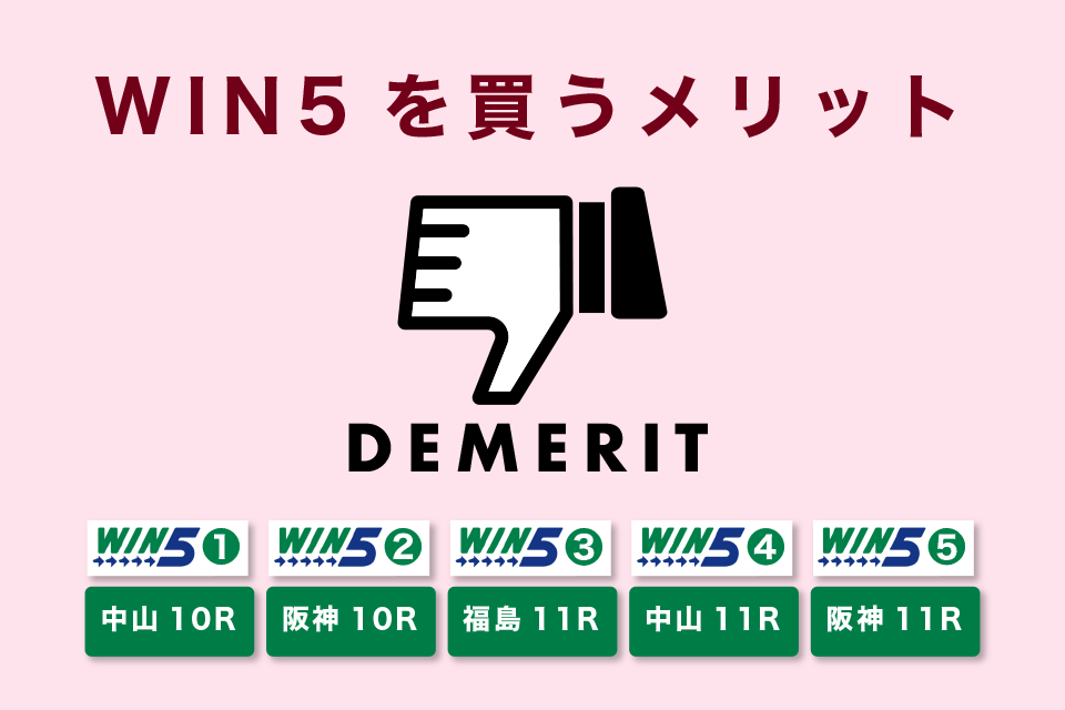 WIN5を買うデメリット