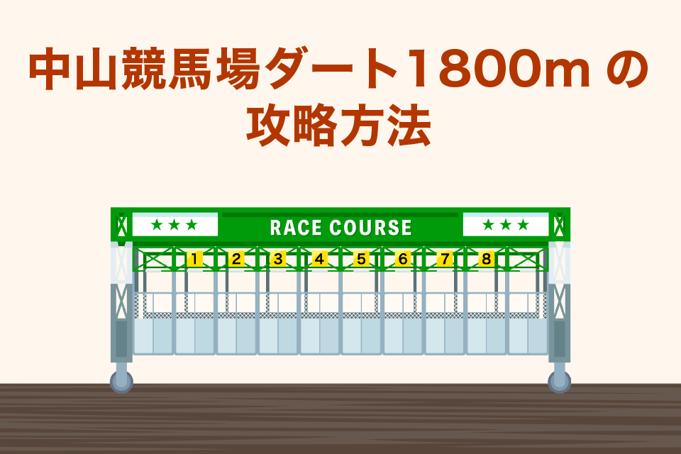 中山競馬場ダート1800mの攻略方法