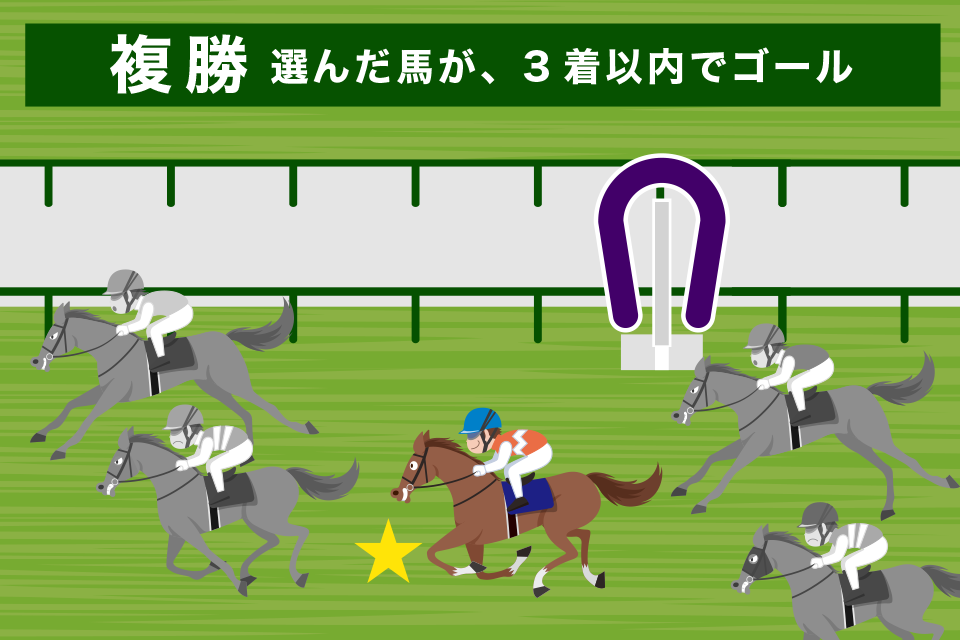 競馬の複勝とは？読み方と馬券の特徴を解説