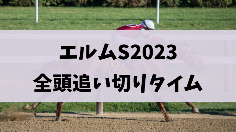 エルムステークス2023追い切り（調教）