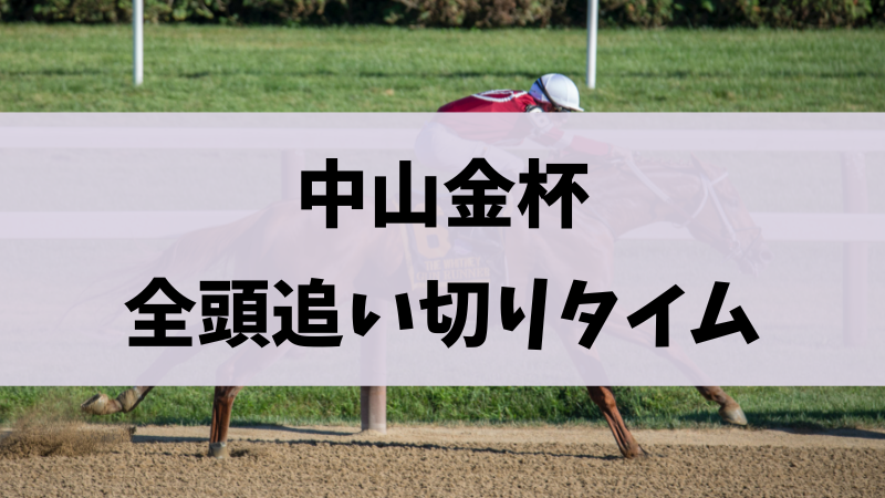 中山金杯2024追い切り・調教まとめ